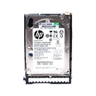 HPE 600GB 6G 10K SAS (512n) 2.5" SFF Hard Disk with Smart Carrier - 653957-001 / 652583-B21
