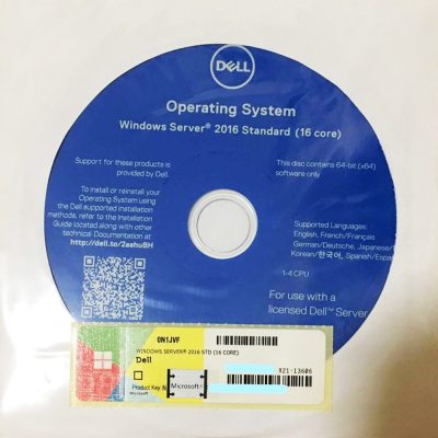Windows Server 2016 Standard DVD Install + COA License