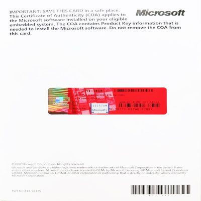 Windows Server 2022 Standard COA License